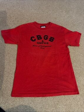 Red CBGB T Shirt Graphic tee size medium